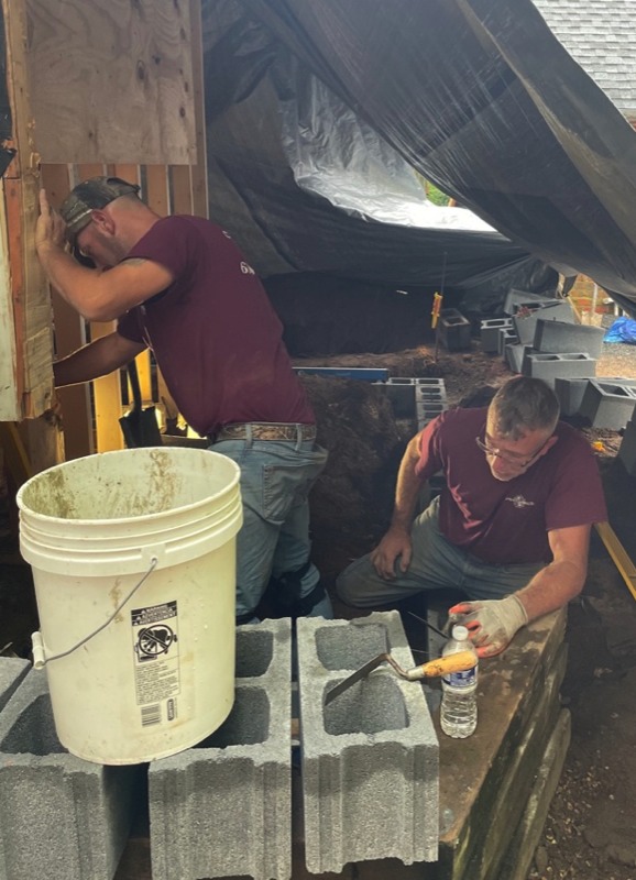 Building Kitchen Extension Foundation