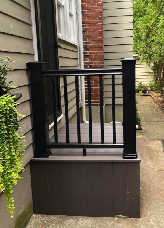 Steps and Railing After