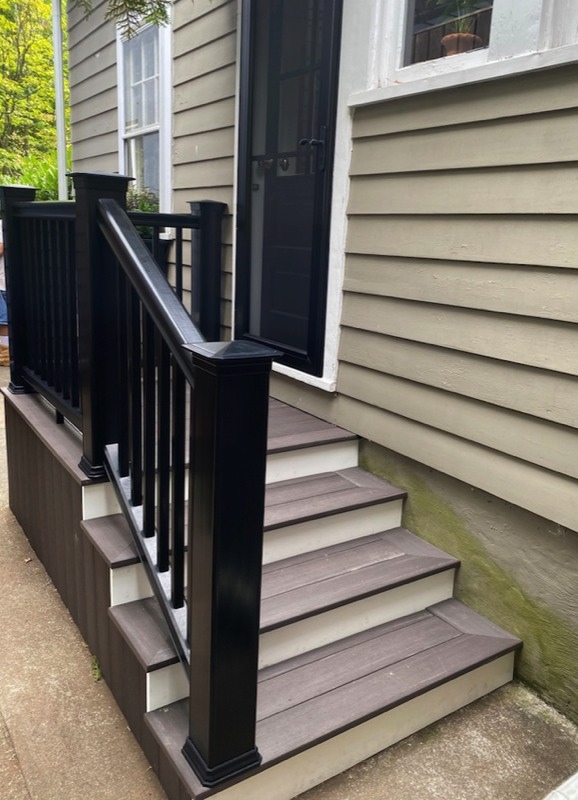 Steps and Railing After