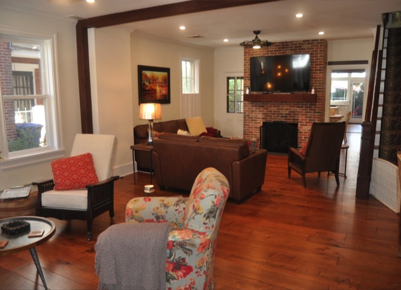 After Renovation of Family Room in Historic Home